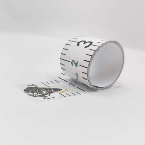 60" Fish Measuring Ruler Sticker for Boat 2 Pcs Strong Self Adhesive Transparent Waterproof Decal Tape Measure Clear Boat Accessories (60 inch) - size: 60 inch