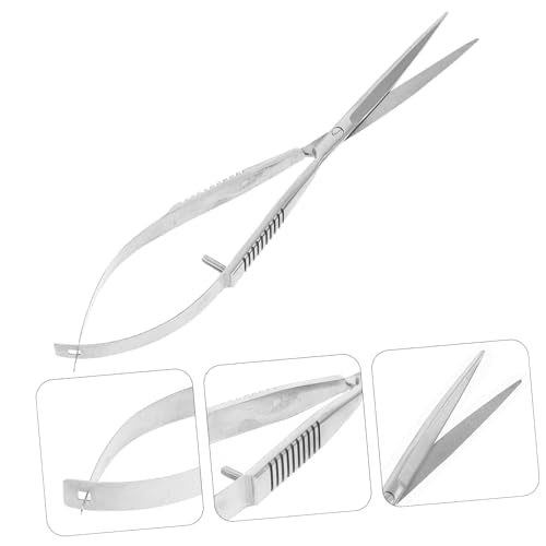 MERRYHAPY Stainless Steel Aquarium Scissors Portable Spring Scissor for Plant Maintenance Ideal for Aquascaping