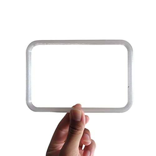 Squared Aquarium Feeding Ring Translucent (6x4 Inch) - size: 6x4 Inch