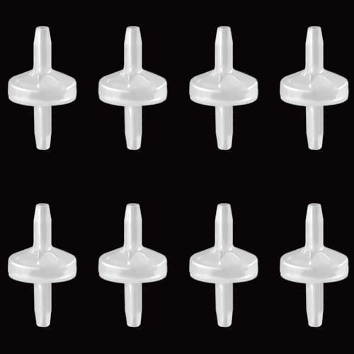 One Way Check Valve 5/32" (4MM) Hose Barb Non Return Ozone Resistance Plastic Valve for Water Fuel Oil Air Gas (Pack of 8) - size: 5/32 Inch, style: 8 Pcs