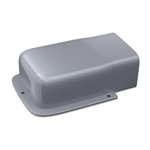 4" Entry Wall Cover Line Cover Set Parts PVC Accessory for Decorative for Ductless Mini Split, Central AC and Heat Pumps, Grey - color: Gray, size: 4 inch