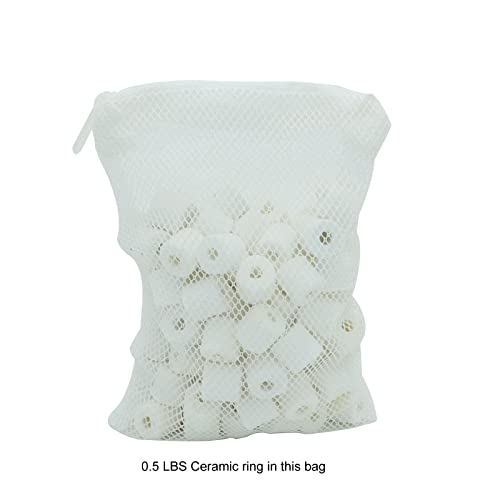 ALEGI 10 pcs Aquarium Filter Media Bags with Zipper, Mesh Reusable Bags for Aquarium Filter Media (6" x 4") - size: 6" x 4"