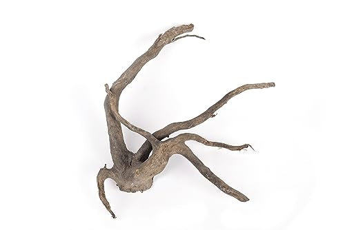 LANDEN Natural Spider Wood Aquarium Decorative Fish Tank Decorations, Driftwood Branches (12-16 Inch, XL) 4 Pcs - size: XL(12~16 inches, 30-40cm), 4pcs