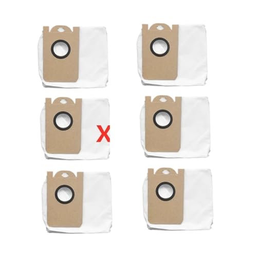 Compatible for VIOMI S9. Sweeping Robot Mop Water Tank Tray Accessory Assembly, Dust Collector Bracket Main Brush Cover (Color : As Shown 6pcs) - color: As Shown 6pcs