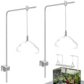 2Pcs Aquarium Light Rack, Adjustable Aquarium High Brightness Light Hanging Holder Kit for Freshwater & Saltwater Fish Tanks