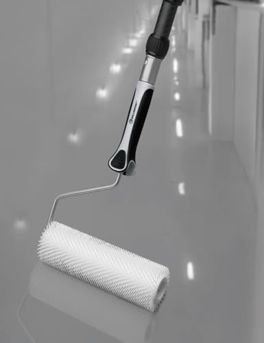ROLLINGDOG 9 Inch Spike Roller-Epoxy Floor Spiked Roller for Self Leveling Concrete,Spiked Screeding Compound Roller for Cement Concrete Paint - color: 9 inch Spike Roller