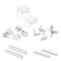 Ubbi Safety Bundle, Safeguarding and Baby Proofing Set, Includes 36 Outlet Covers, 16 Table Corner Protectors and 2 Pinch Guards, Child Safety Kit, White - size: One Size, style: White Safety Bundle