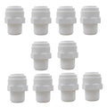 10 Pack 3/8" Push to Connect Fitting - 3/8" OD Tube x 3/8" Male Thread Straight Connector for Reverse Osmosis Systems, Water Filters & Plumbing (white) - style: 3/8" Male x 3/8" od straight connect (10)