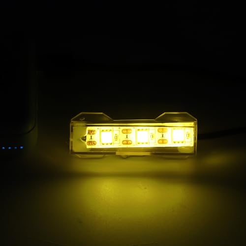 Mini Aquarium Lamp, USB Aquarium Light, LED Desktop Fish Tank Light, Small Decoration Aquarium Light, Aquarium Accessories, Yellow Light - color: Yellow