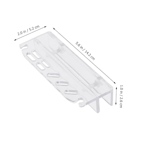 VANZACK Acrylic Aquatic Plant Tool Storage Rack for Aquarium Maintenance Compact Design with High Transparency Holds Scissors Tweezers Scrapers and Spatulas