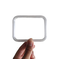 Squared Aquarium Feeding Ring Translucent (4x3 Inch) - size: 4x3 Inch