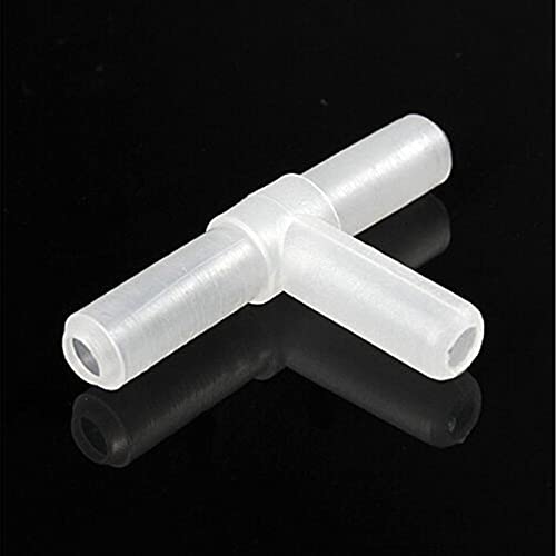10pcs 3 Way Air Line Connector Aquarium Fish Tank Airline Tee Valve Pump Tube, White