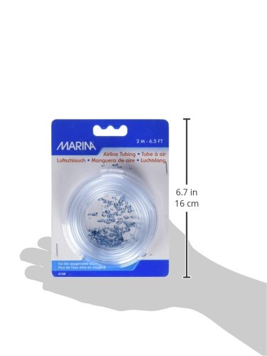 Marina PVC Clear Airline Tubing for Aquarium, 6.5 Feet