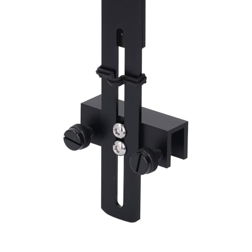 Aquarium Light Riser, Aquarium Light Bracket, Aluminum Alloy High Adjustable Aquarium Light Holder,Fish LED Aquarium Light Stand for Hanging Lamp (Black) - color: Black