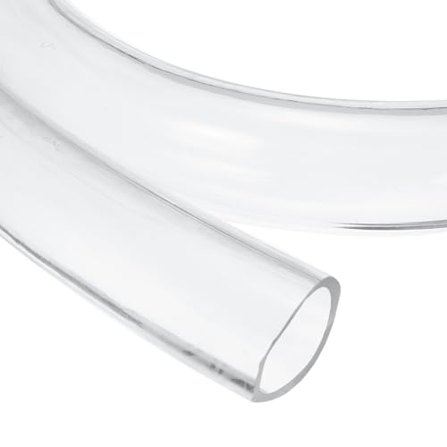 uxcell Clear PVC Tubing, 27mm ID x 33mm OD - 4ft PVC Tube Lightweight Vinyl Hose, Transparent Flexible Plastic Water Tubing for Air Oil Water Transfer Aquarium Irrigation - size: 27mm ID x 33mm OD