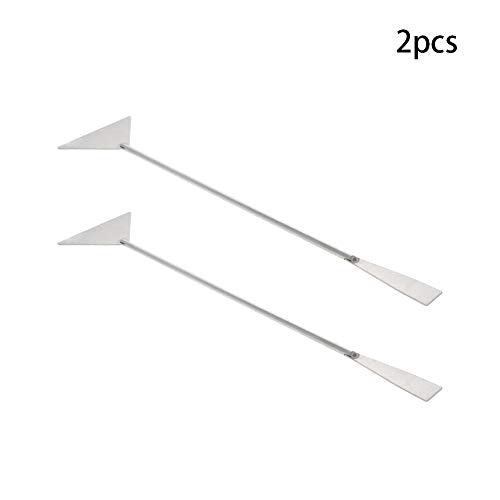 Utoolmart Substrate Spatula Stainless Steel Aquarium Fish Tank Aquatic Plants Tool 2 pcs - size: 2pcs