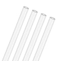 M METERXITY 4-Pack Clear Rigid Acrylic Pipe, 3mm[0.12"] ID x 7mm[0.28"] OD Plastic Round Tube for Water Cooling System/Lamps/Fountains/Aquariums/Display Stand, Acrylic Tubing [305mm/12IN] - size: 3mm ID x 7mm OD