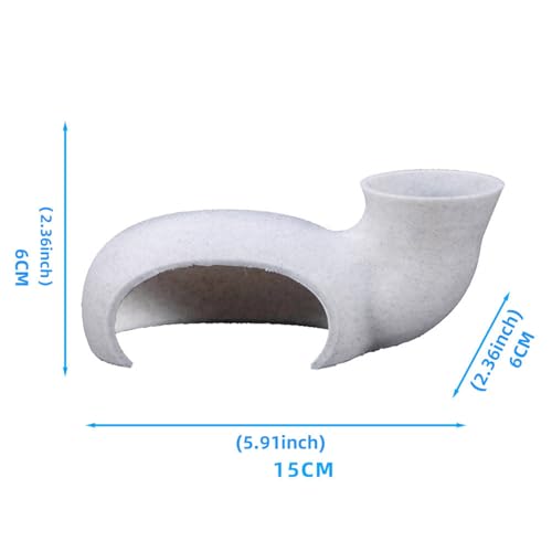 Shrimp Tank Ornament – Aquarium Fish Tunnel, Creative Fish Corner Cave | Unique Shrimp Shelter Decoration, Aquatic Pets Tank Cave Toys, Aquarium Hiding Spot for Fish, Shrimp, - color: C