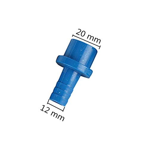 PVC Pipe Fitting Furniture Grade 20 To 12mm PVC Connector Garden Irrigation Hose Adapter Water Pipe Soft Hose Joint Aquarium Tank Fountain Adapter (Color : Grey)