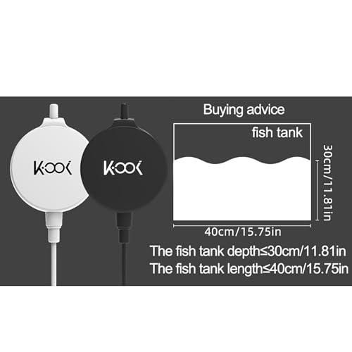 Mini Air Pump for Aquarium, Quiet Air Bubbler with Air Stone Air Tubing Clip, Oxygen Aerator for 1-15 Gallon Fish Tank, 1.3 Watt, 450 ML/min - color: AP-2025 White