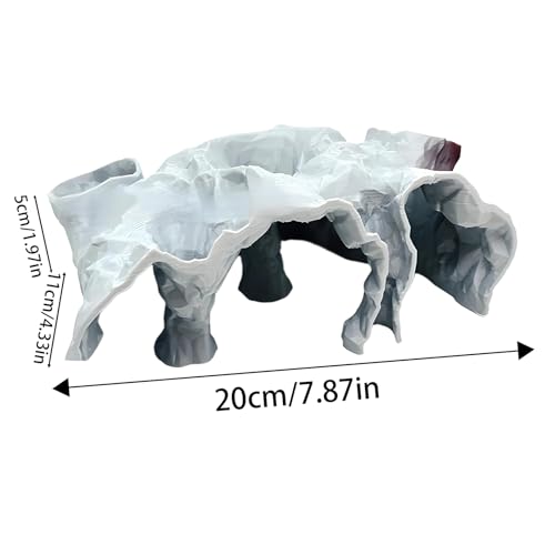 Aquarium Underground Tunnel Cave, Cave Fish Tank Decor, Fish Tank Decor Decoration, Breeding Shelter Decoration - size: Medium