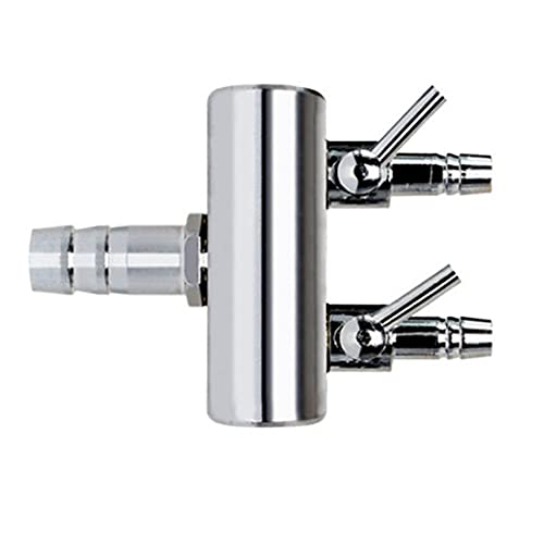 Aquarium Air Valve 2 Way Inline Manifold Air Flow Pump Tubing Splitter Lever Control Valve