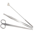 Sosoport Aquascaping Tools Set for Fish Tank Maintenance Tweezers Scissors Algae Scraper Efficient Aquarium Cleaning Kit for Tanks