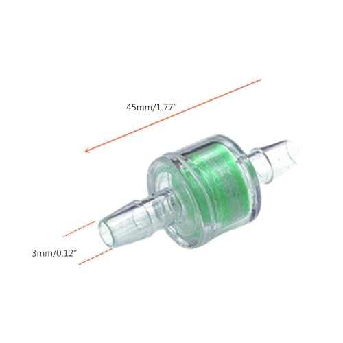 Aquarium Fishtank Check Pipe Joint Connector, Way Non Return Air Bubbler Check, Fit for 3/16 Inch Airline Tubing, Fish Tank Accessories
