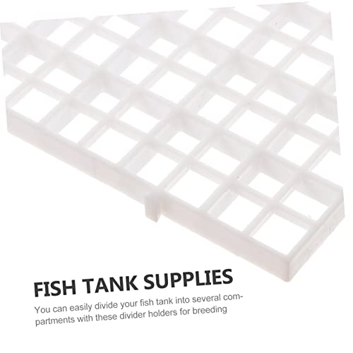 UKCOCO 1set Fish Tank Divider Grid Isolation Board Easy to Install Aquarium Supplies Includes Clips and Cable Ties for Breeding and Isolation Needs