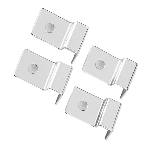 5mm Rimless Clips 4Pcs Stainless Steel Aquarium Stand, Aquarium Glass Lid Clamp/Holder, Lid Holder Suitable for 5mm-12mm Thick Glass ((4 Pieces/Set)) - size: 5mm (4 pieces/set)