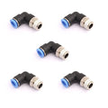 CEKER 8mm Tubing x 1/8" Npt Male Thread Elbow 90 Degree Push to Connect Fittings Air Fittings Pneumatic Quick Connect Fitting Airlines Push In Connectors Tube Fittings 5Packs - size: 8MM X 1/8" MNPT