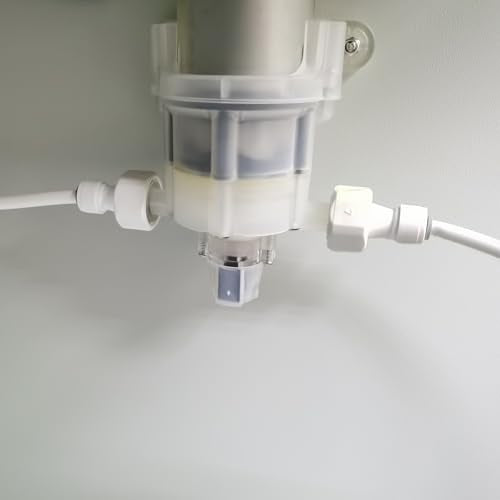 FixtureDisplays® 2PCS White 1/4" Water Pipes Plastic with Three 1/2-inch Water Pipe Connectors 10180-TUBE-1D