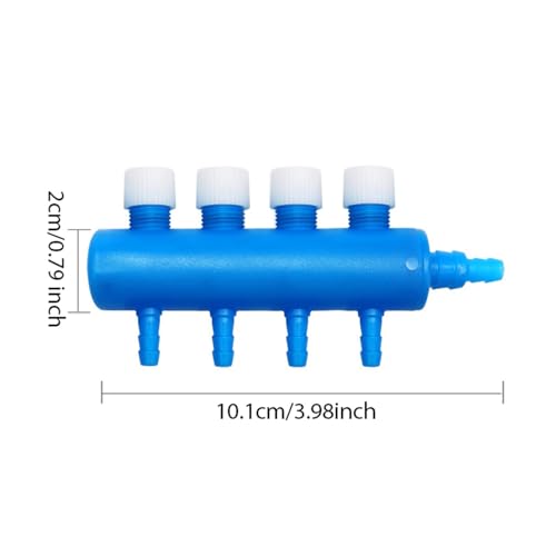Aquarium Air Control Valve, Practical Air Pump Connector, Fish Tank Accessory, Multi-Port, 4 Way - size: 4 Way