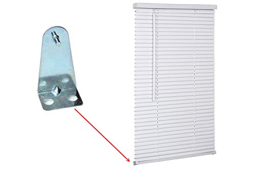 Hold Down Brackets 4pcs Metal Blind Brackets Bottom Rail Holder Replacements for Horizontal Blinds and Window Shades