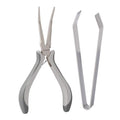 Fish Bone Pliers Tweezers Kit for All Kind of Fish Stainless Steel Deboning Tools 2pcs
