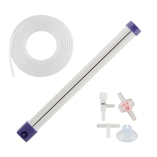 9.8 Inch Aquarium Bubble Strip, Bubble Curtain Wall Aquarium Air Stone Kit, Quiet Oxygen Diffuser, Fish Tank Bubbler Decorations for Freshwater Saltwater - size: 9.8 Inch