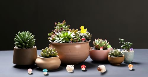 Mini Ocean Resin Animals, Aquarium Ornaments Decorations, Tiny Miniature Sea Animals Marine Miniature Animals for DIY Fish Tank/Easter Eggs/Christmas Decorations （46PCS