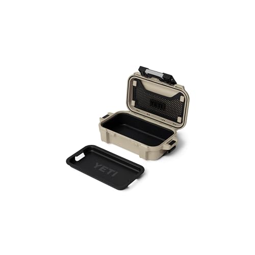 YETI LoadOut GoBox Collection, Divided Waterproof Cargo Case, Dry Box, Camera Case, Fishing Tackle Box - color: Tan, size: GoBox 1