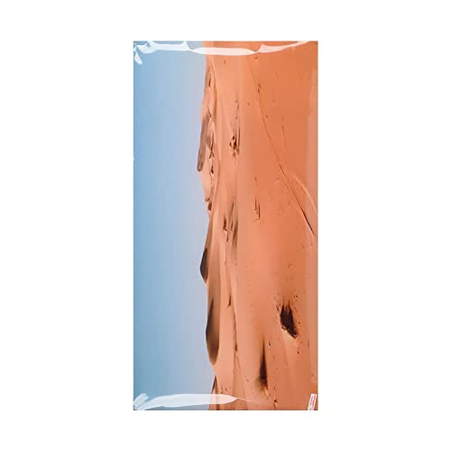 Aquarium Poster PVC Self Adhesive 3D Desert Style Fish Tank Background Decoration, Vivid Underwater Scenery Wallpaper for Freshwater and Saltwater Tanks (61 * 30CM) - size: 61*30CM