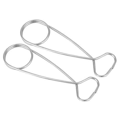 2Pcs Stainless Steel Fish Mouth Jaw Spreaders Hanging Hook Rack for Water Bottle