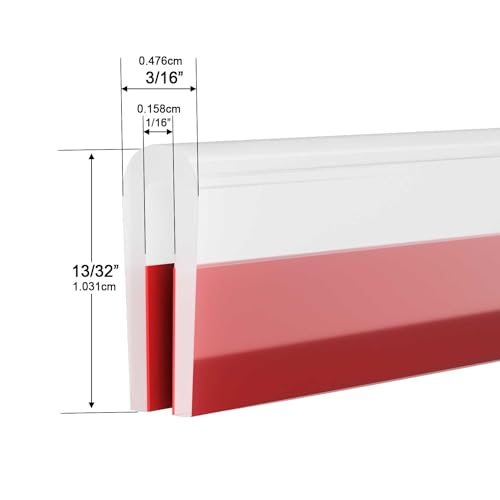 Silicone Edge Trim Self-Adhesive U Channel Silicone Edge Trim Edge Protector for Sheet Metal (Clear, Fit 1/16" - L 10') - color: Clear, size: Fit 1/16" - L 10'