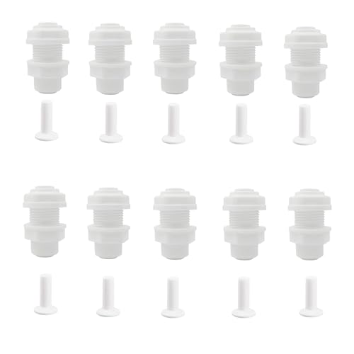 10 Pack 1/4" Bulkhead Connector Include 10 end Plug -Push to Connect Fitting for RO Reverse Osmosis Systems, 1/4" OD Tube, Water Filter & Plumbing Quick Connect Adapter - style: 1/4" X 1/4" Bulkhead Connector(10)