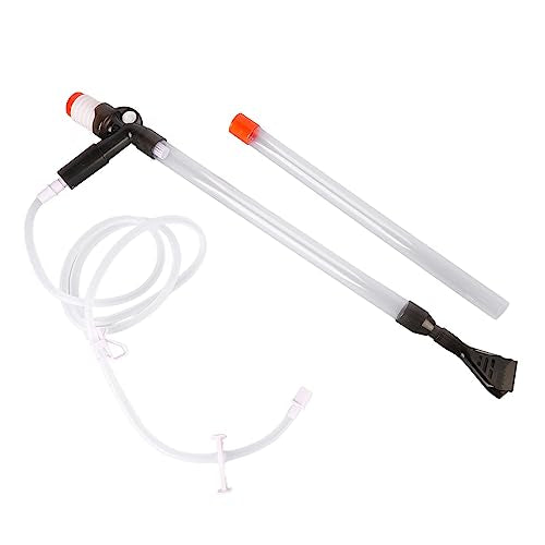GLOGLOW Manual Aquarium Water Changer, Manual Aquarium Water Changer Cleaning Tool Fish Tank Gravel Cleaner for Changing and Sand Cleaner