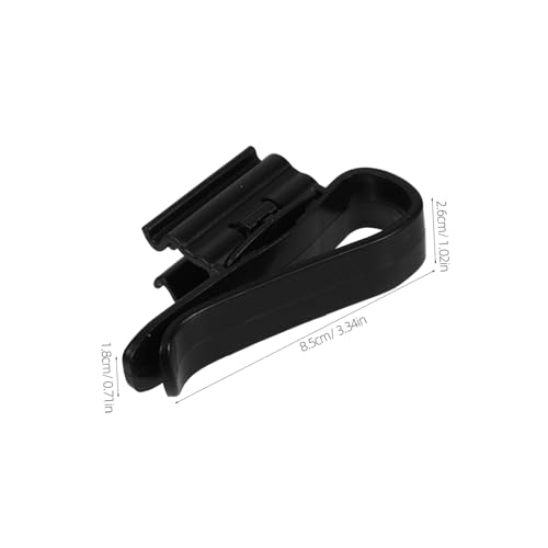 Toyvian 6pcs Aquarium Seaweed Clip Plastic Hose Clamps Tube Clamp Aquarium Filtration Hose for Dosing Pump Tube Holder - color: Black