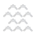 SUNGOOYUE Plastic Fitting 90 PE Elbow Hose Connector 6.4mm Same Diameter Tube Fitting for Pump Tube and Silicone Fish Tank Hose Connection Antiscratch Antirust (6.4mm) - size: 6.4mm