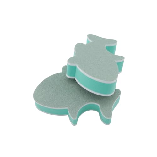 JianLing 10PCS Aquarium Glass Double Sided Cleaning Brush with Shark Design 70x40mm Home Use Magic Limescale Scrubber Algae Scraper For Cleaning Windows Mirrors Nail Buffing