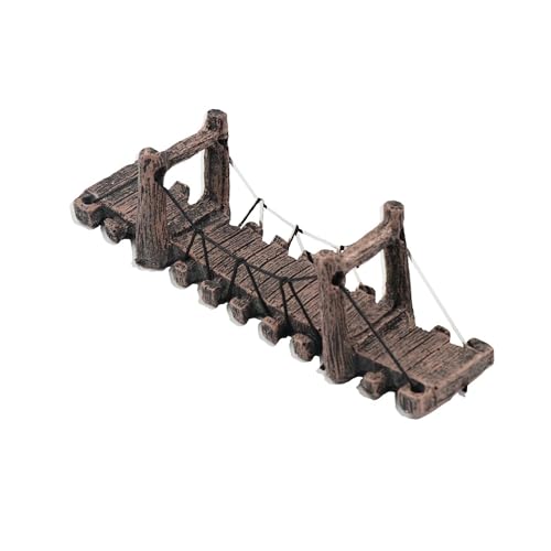 Aquarium Fish Tank Decoration, Resin Bridge Aquarium Ornament,Fish Tank Bridge Landscape Decor,Shrimps Hideout Bridge Tank Turtle Climbing Platform