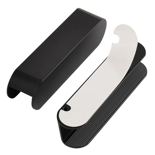 5 Pack Adhesive Cabinet Handles Stick On Drawer Pulls Black 4 Inch Long Modern Cupboard Handles Dresser Pulls Furniture Hardware No Drill Pull Handle - color: C-Matte Black, size: 4 Inch