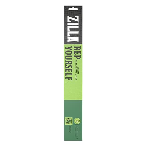 Zilla Reptile Terrarium Bedding Substrate Floor Liner, Green, 40BR/50G, 17.25" x 35.25" - size: 17.25" x 35.25"