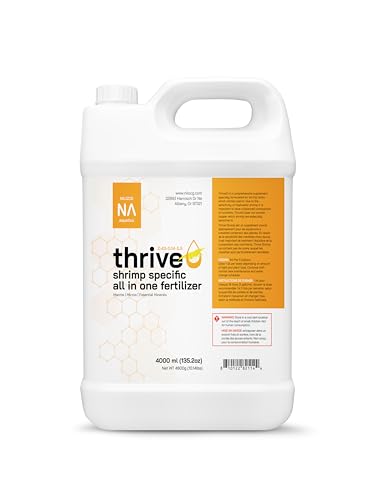 Thrive S Shrimp Specific All in One Aquarium Fertilizer – 4000ml Liquid Plant Food – Comprehensive nutrients – Aquarium Nutrition – Convenient to Use – Concentrated Aquarium Plant Fertilizer - size: 4000ml
